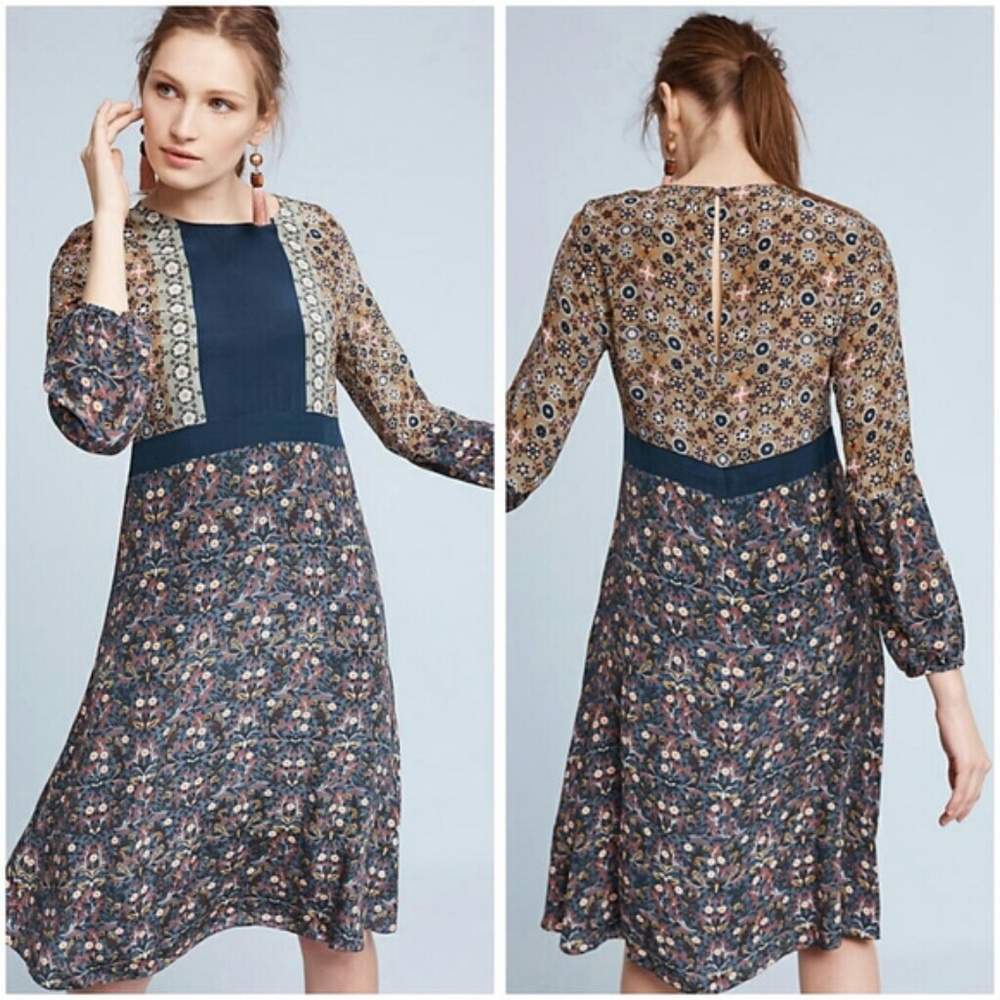 Tanvi Kedia Marana Midi Dress for Anthropologie NWT size Large